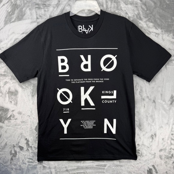 Rocawear Other - Rocawear BLVK Brooklyn Kings County Mens T-Shirt Black Cotton Large Streetwear